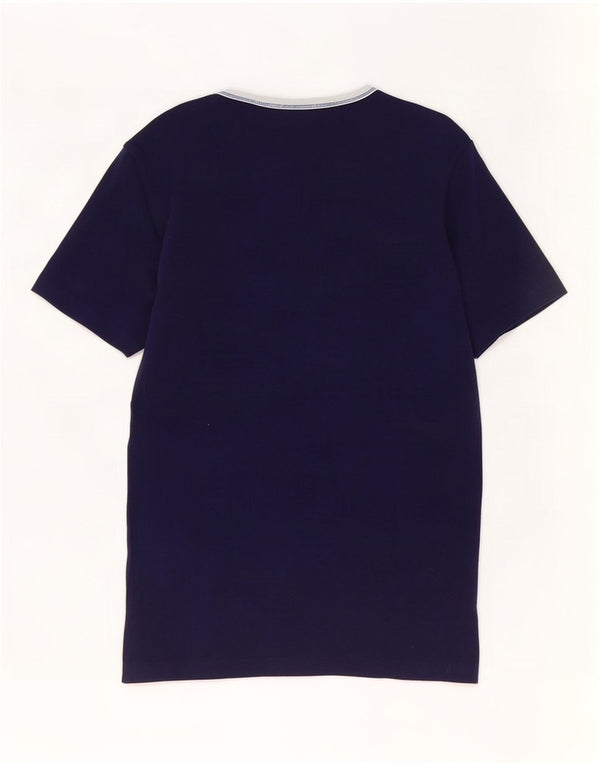 Kappa Damen T-Shirt Top UK 12 Medium Marineblau Baumwolle