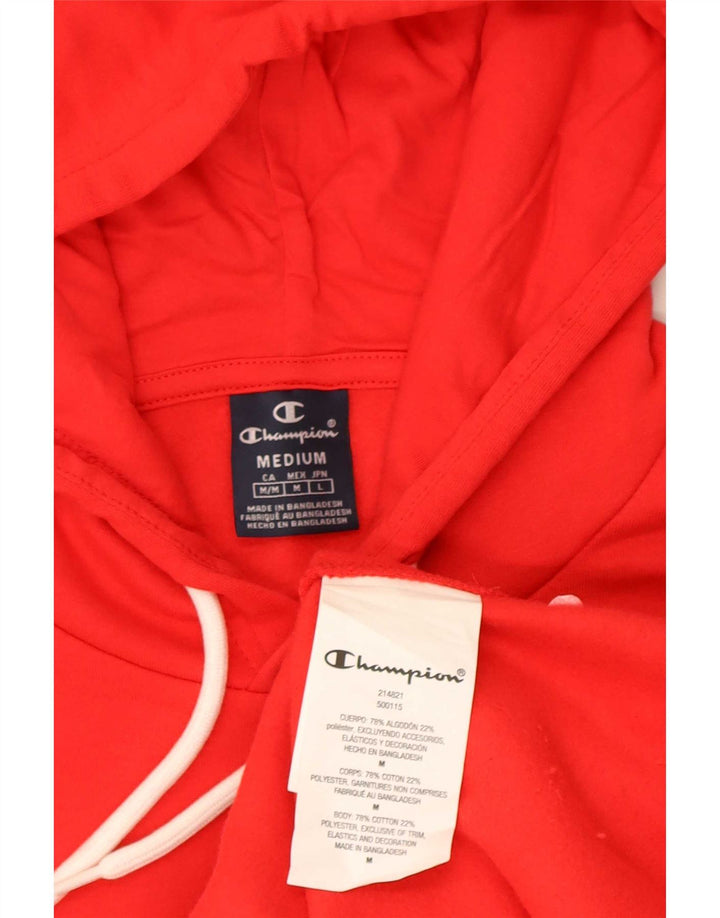 Champion Herren-Kapuzenpullover mit Grafik, mittelrot, gestreift, Baumwolle