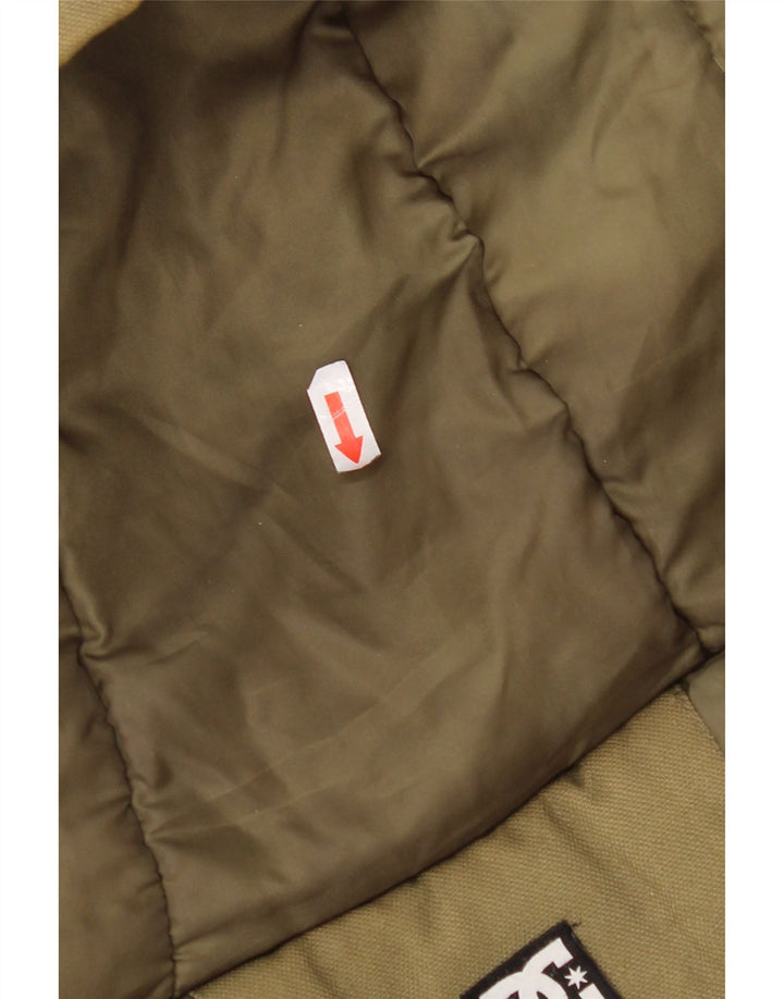 DC Herren Parka mit Kapuze, UK 36, Größe S, Khaki, Baumwolle