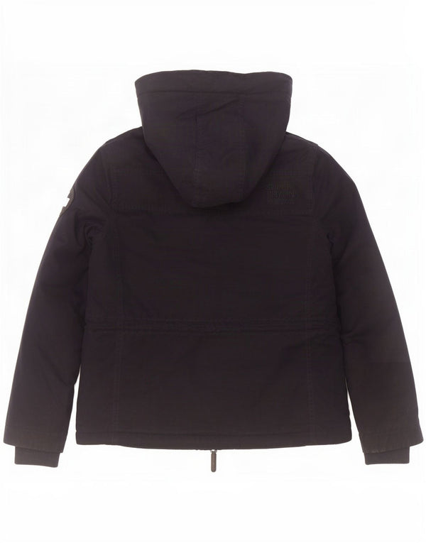 Superdry Damen Windparka Hooded Windjacke UK 14 Medium Marineblau