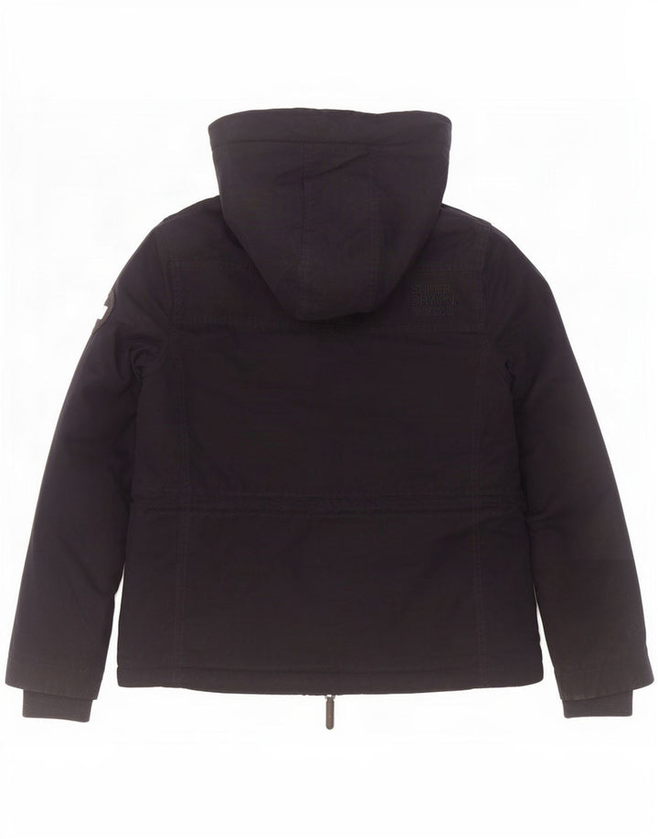 Superdry Damen Windparka Hooded Windjacke UK 14 Medium Marineblau