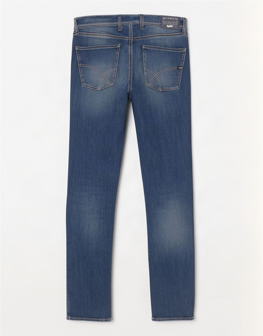 Gas Herren Slim Jeans W32 L34 Blaue Baumwolle