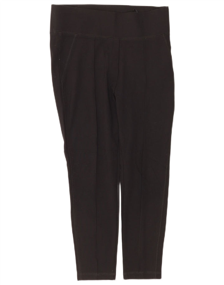 Marks & Spencer Damen Crop Leggings UK 12 Mittelschwarze Viskose