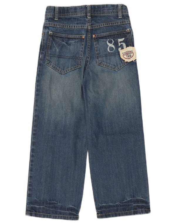 Tommy Hilfiger Mädchen-Jeans mit weitem Bein, 5–6 Jahre, W24 L21, blaue Baumwolle