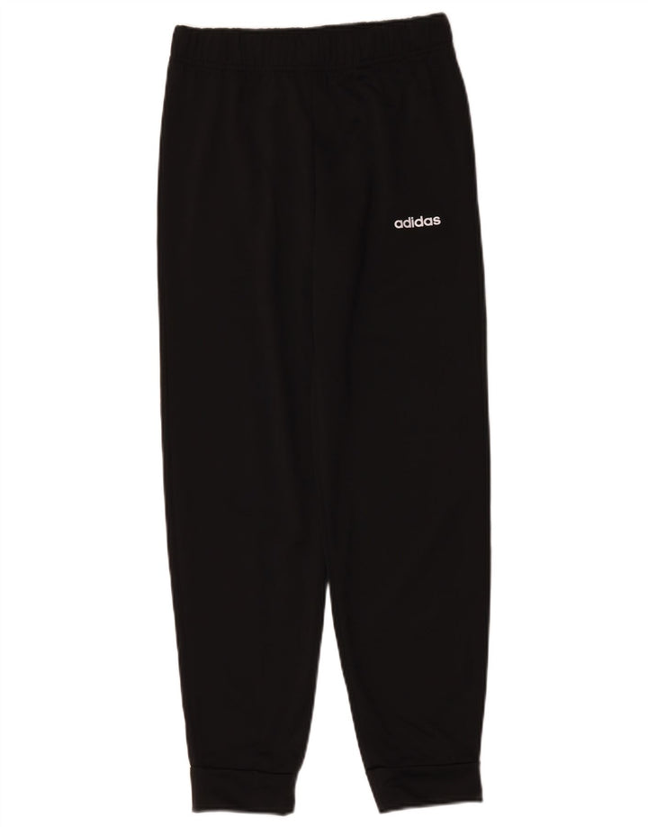 Adidas Jungen-Trainingshose, Jogginghose, 11–12 Jahre, schwarzes Polyester