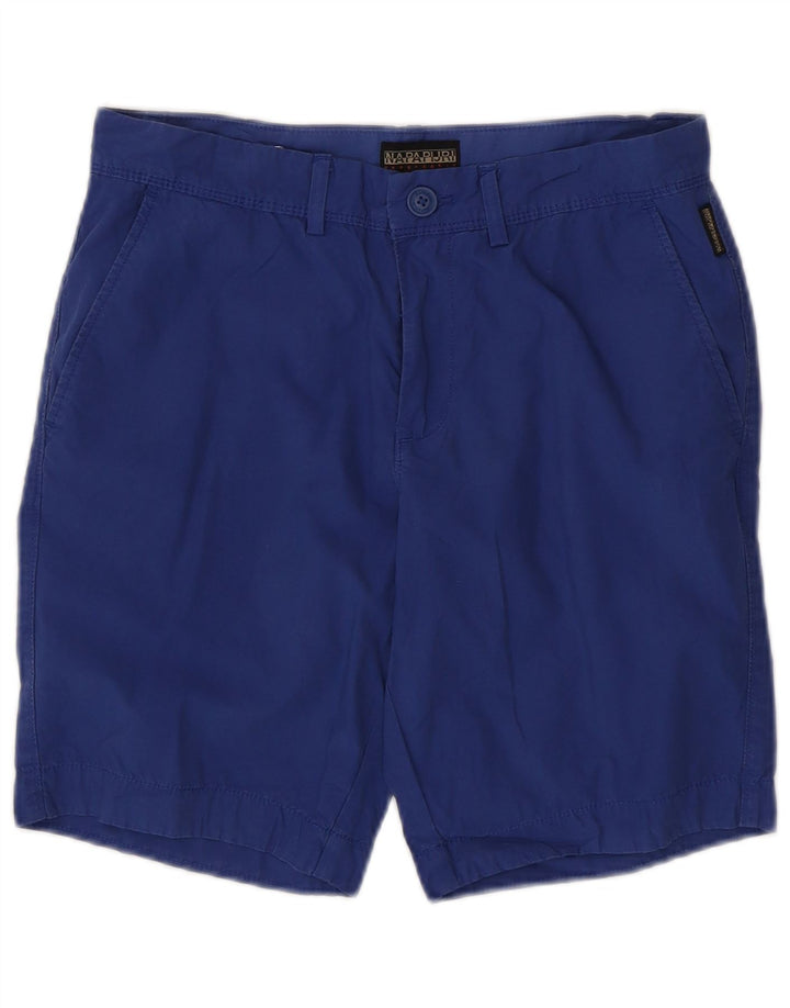 Napapijri Herren Chinoshorts W30 mittelblaue Baumwolle