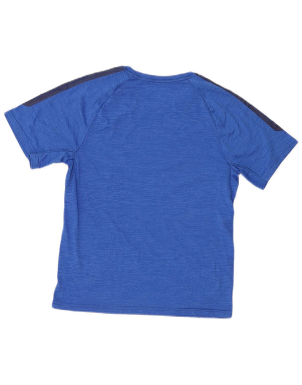 Russell Athletic Dri-Power T-Shirt-Oberteil für Jungen, 14–15 Jahre, XL, Blau, Farbblock