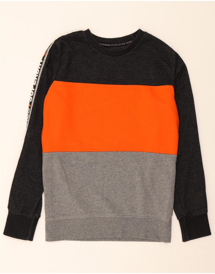 Superdry Mens Graphic Sweatshirt Jumper Small Multicoloured Colourblock