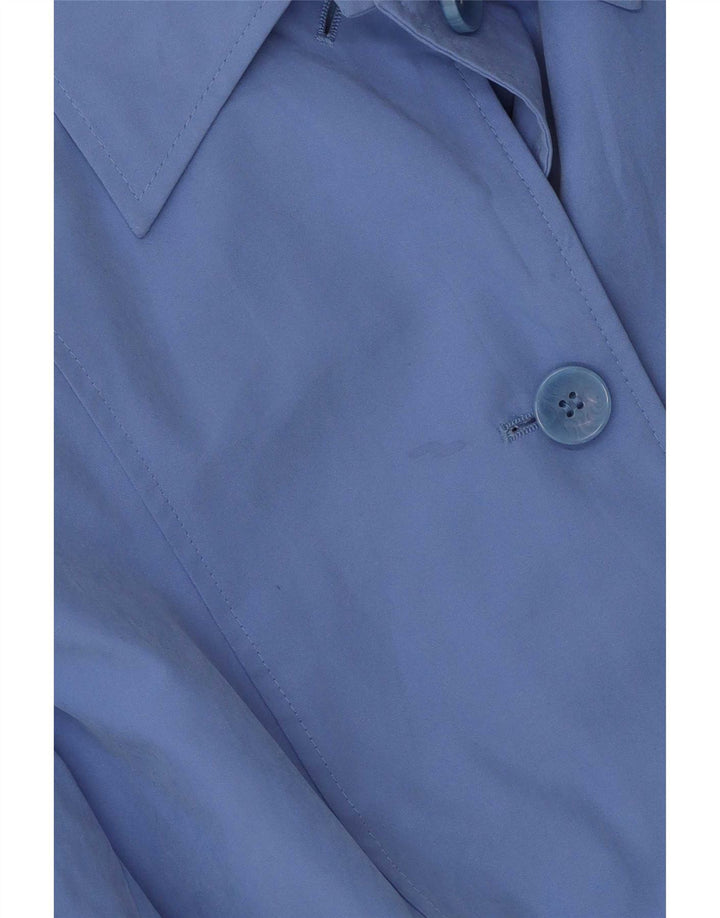 Marks & Spencer Damen Bomberjacke UK 14 Large Blau Polyester
