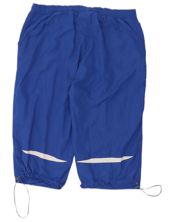 Adidas Herren-Bermuda-Sportshorts, großes blaues Farbblock-Polyester