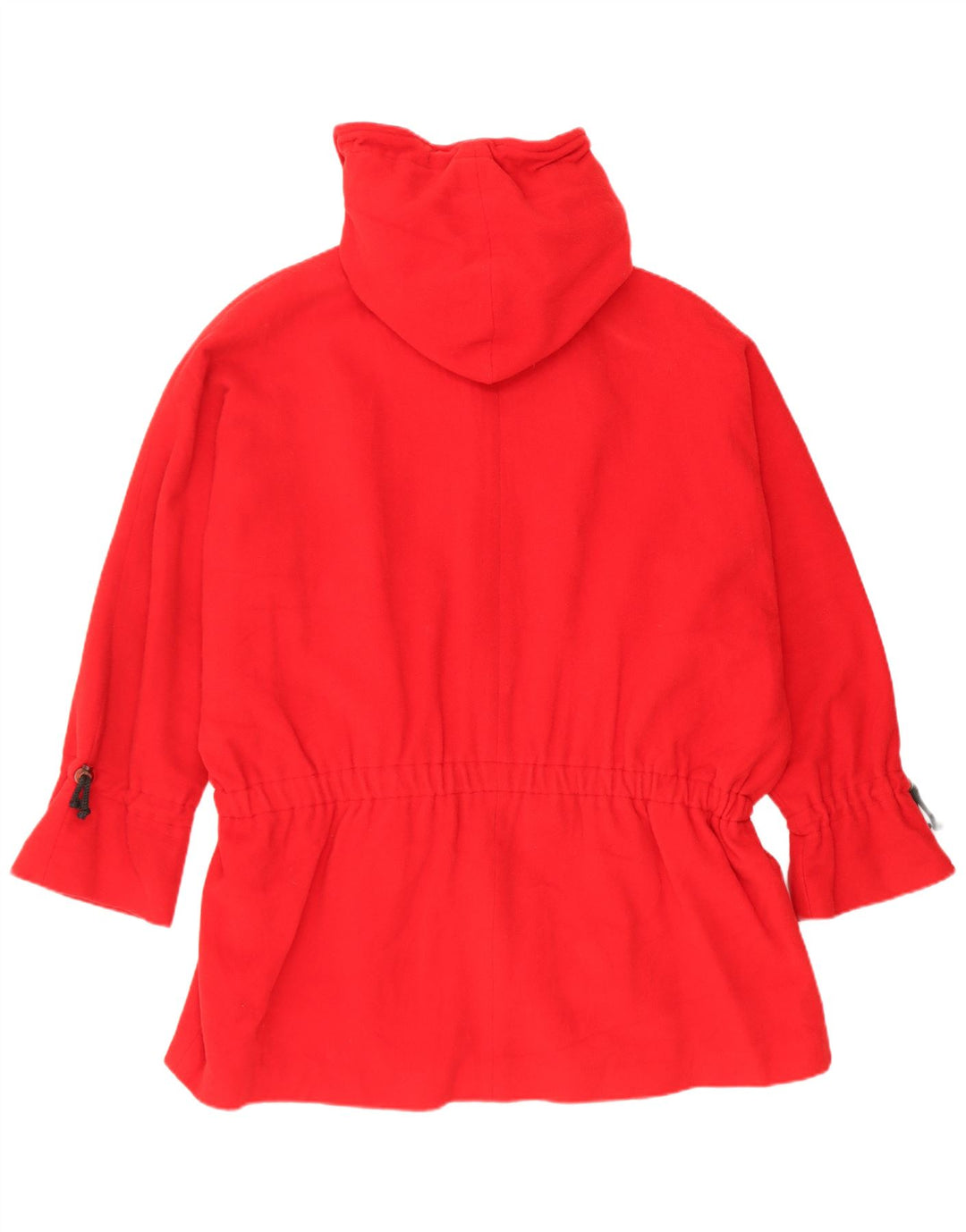 Vintage Damen Übergroßer Mantel UK 14 Mittelrote Wolle