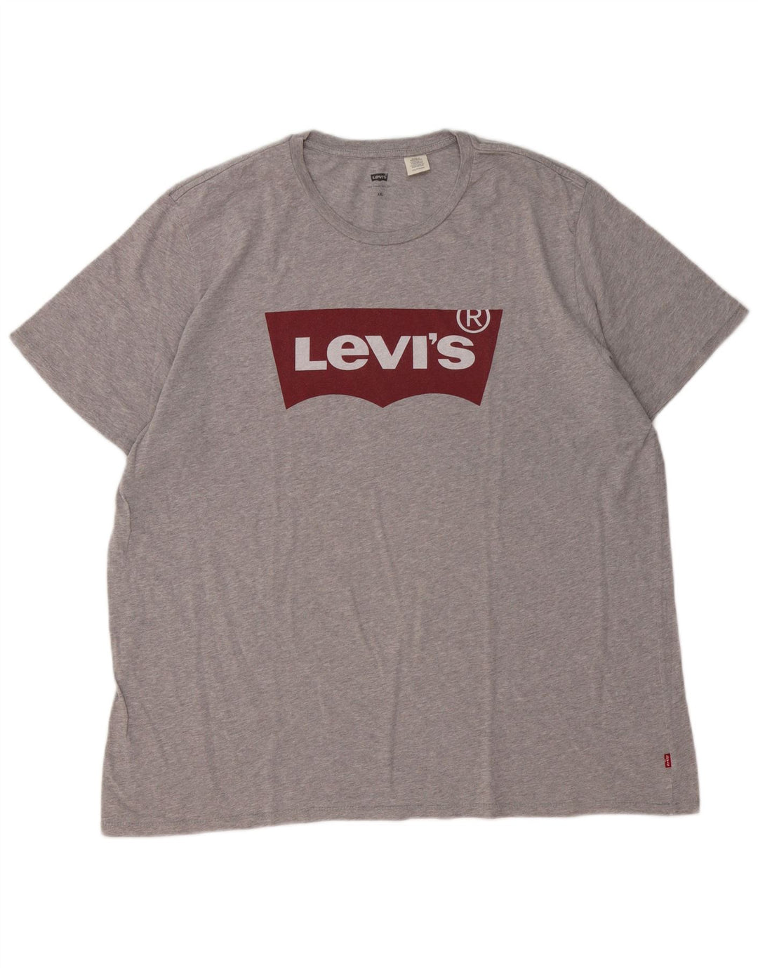 Levi's Herren-T-Shirt mit Grafik, 2XL, grau meliert, Baumwolle