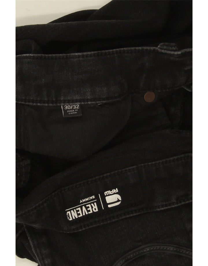 G-Star Herren Revend Skinny Jeans W30 L32 Schwarz