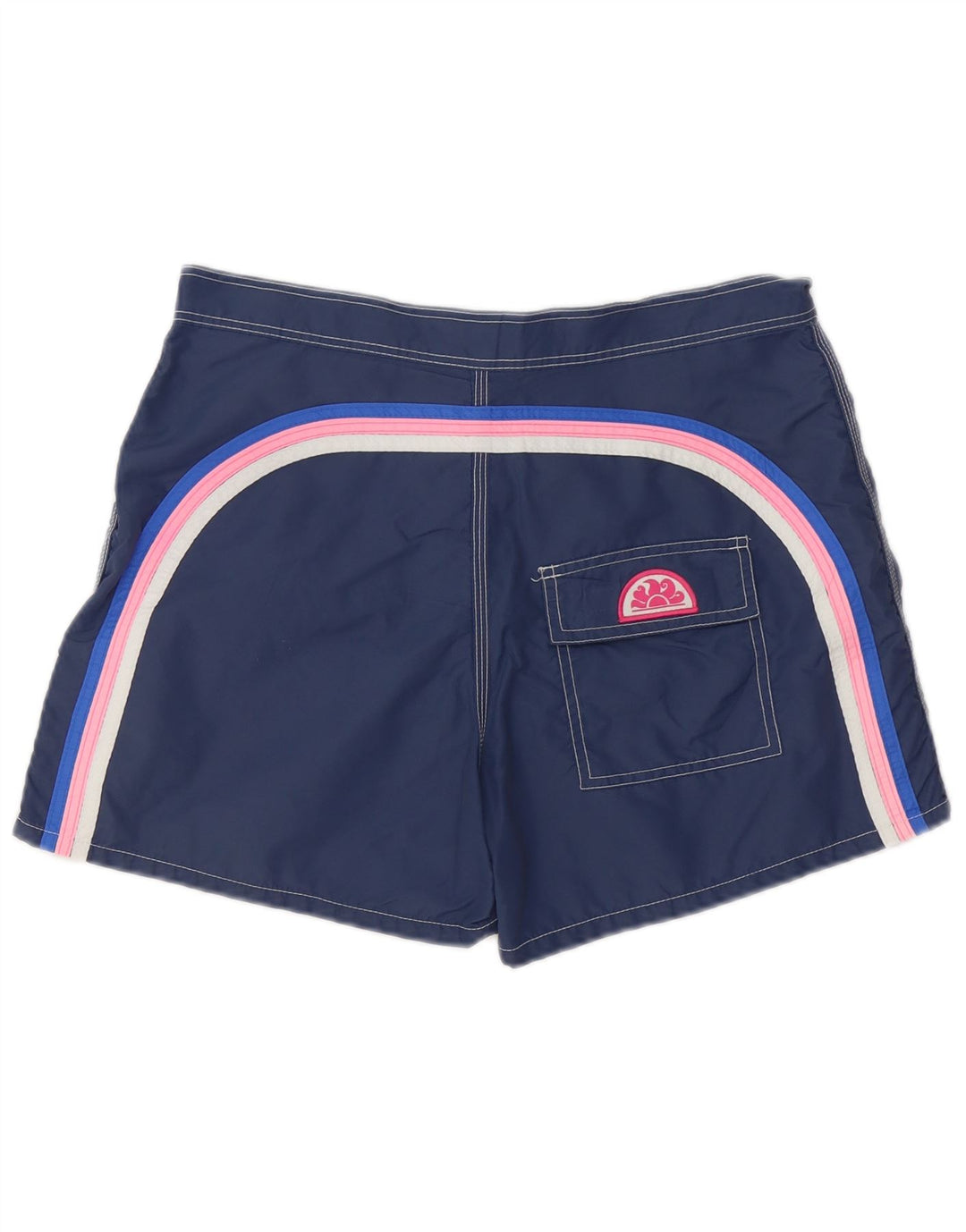 Sundek Herren-Badeshorts, mittelgroß, marineblaues Nylon