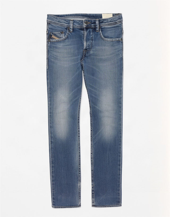 Diesel Herren Darron Slim Straight Jeans W30 L32 Blaue Baumwolle