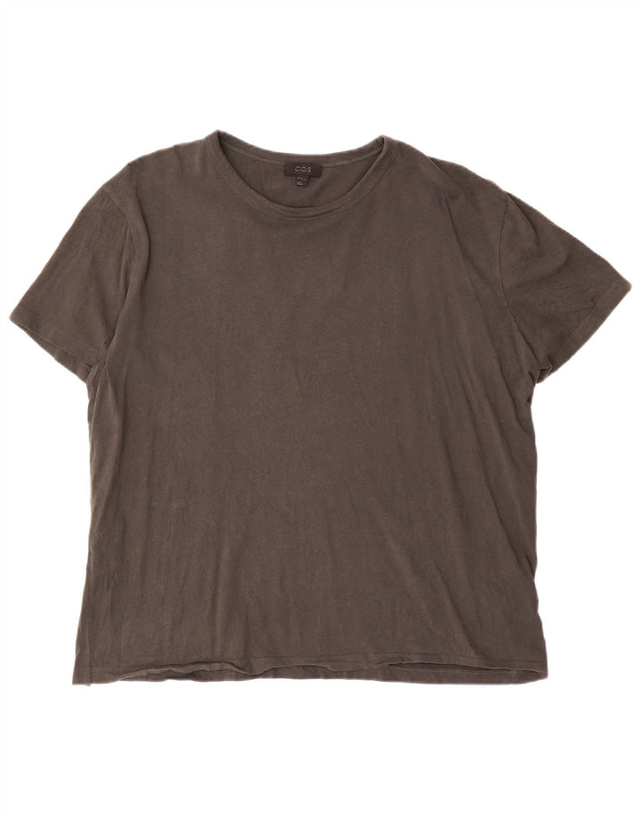 Cos Herren T-Shirt Top XL Grau Baumwolle