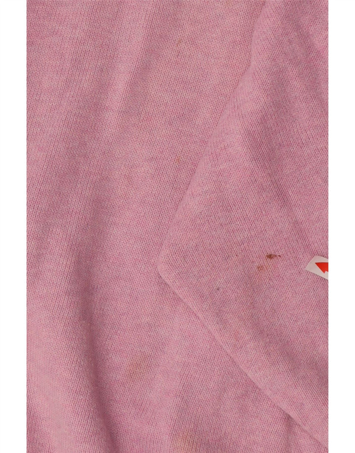 Marks & Spencer Herren-Pullover mit V-Ausschnitt, XL, rosa Baumwolle