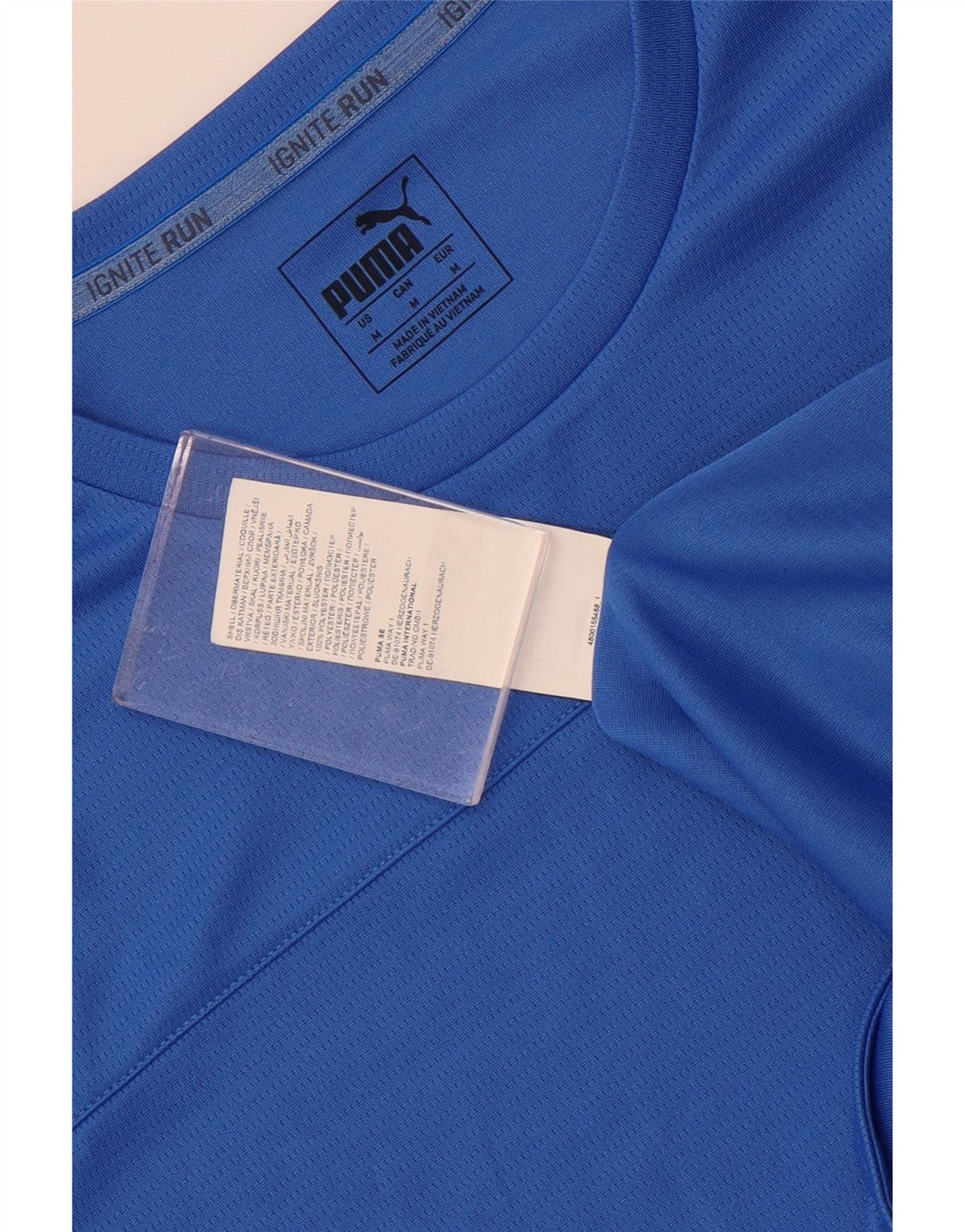 Puma Herren T-Shirt Top Mittelblaues Polyester