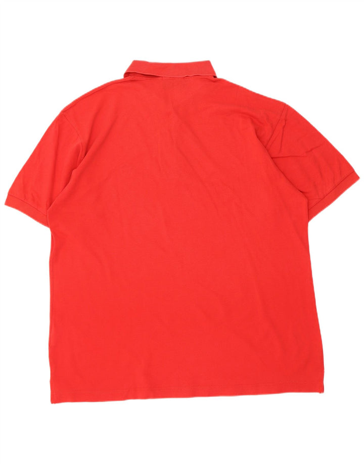 Sergio Tacchini Herren-Poloshirt, große rote Baumwolle