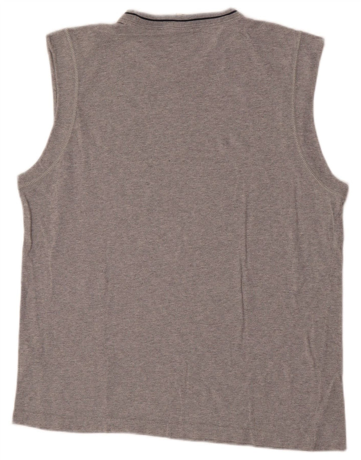 CHAMPION Herren-Weste-Top XL aus grau gesprenkelter Baumwolle