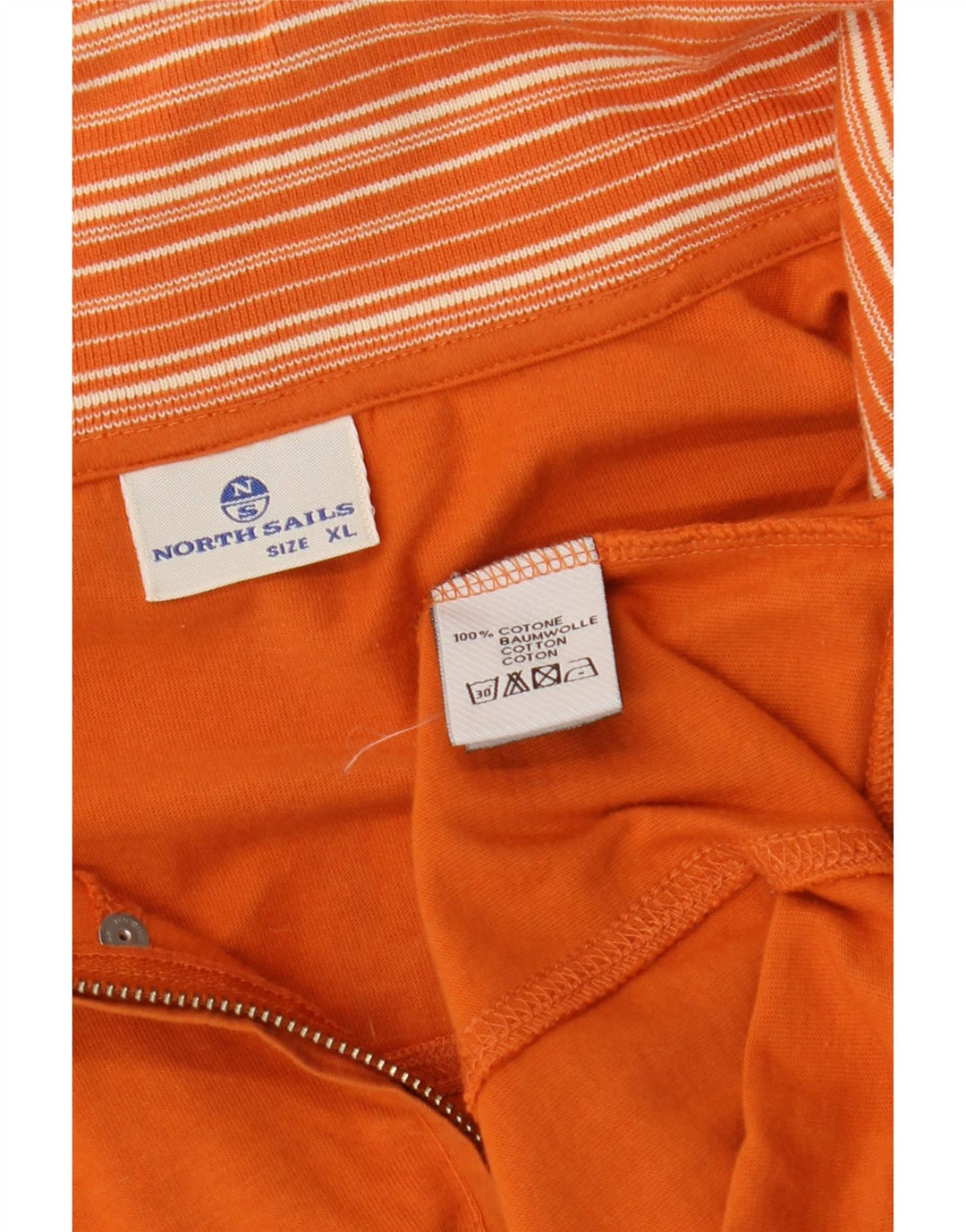 North Sails Herren-Trainingsanzug mit grafischem Oberteil, XL, orange, Baumwolle, nautisch