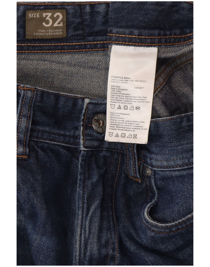 TIMBERLAND Herren Straight Jeans W32 L29 Blaue Baumwolle