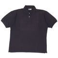 ASICS Mens Polo Shirt Large Navy Blue Cotton