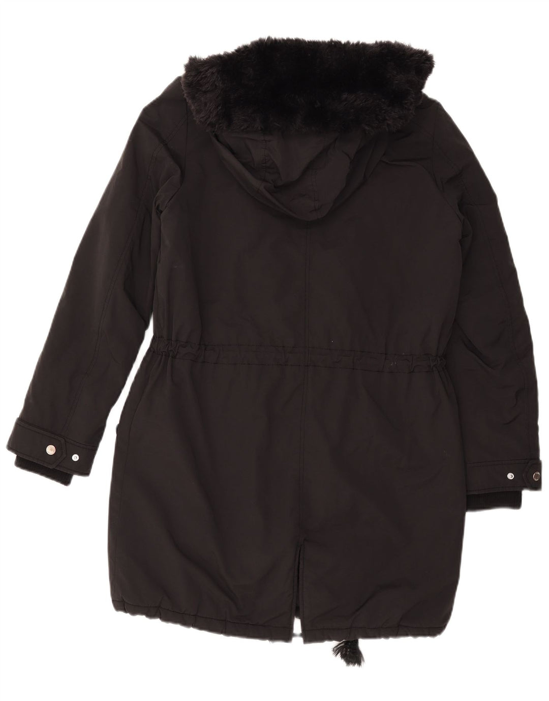 Tommy Hilfiger Damen Parka mit Kapuze, übergroß, Gr. 10, Schwarz