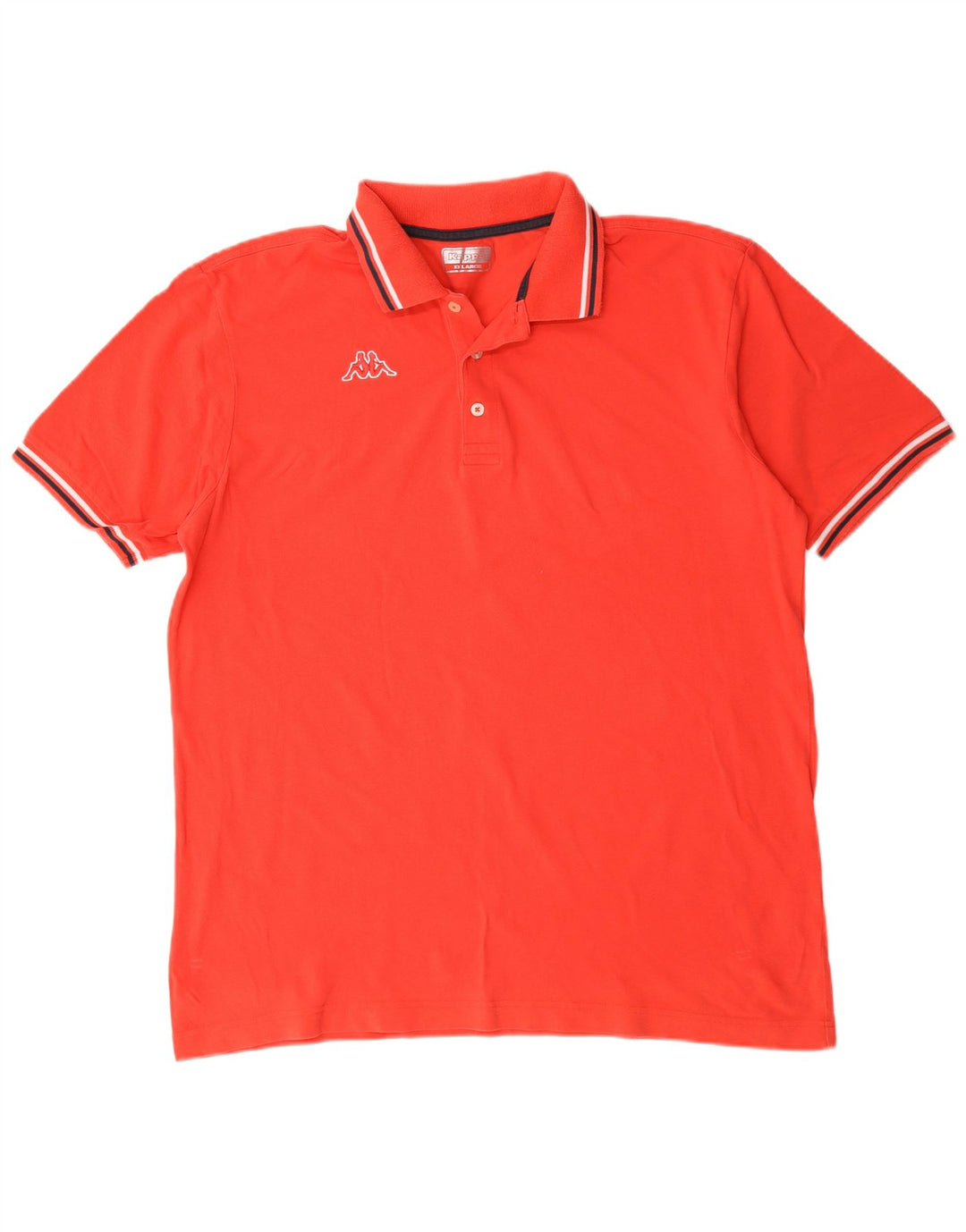 Kappa Herren Poloshirt XL Rot Baumwolle
