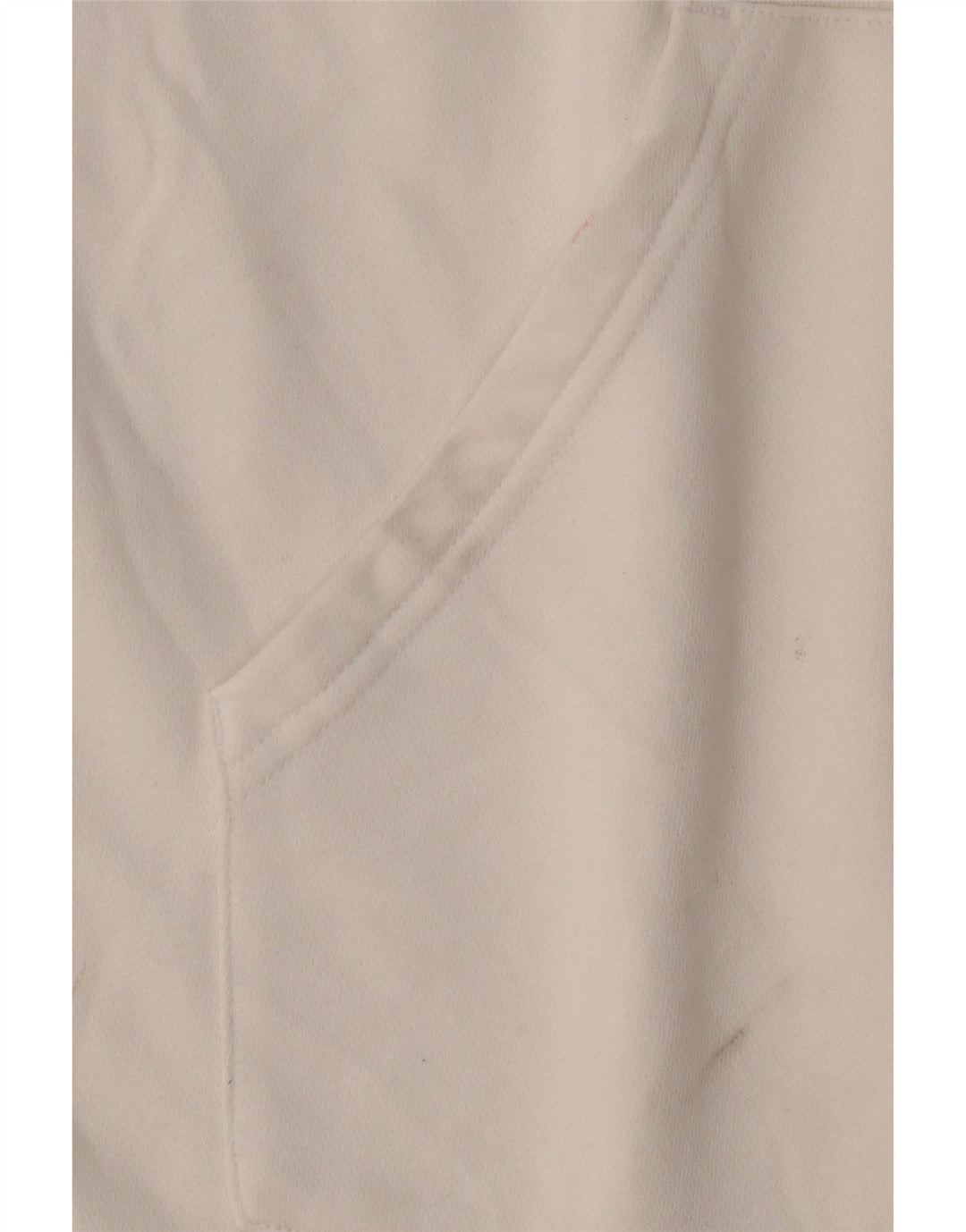 ADIDAS Damen Trainingsanzug Top Jacke UK 16/18 Große weiße Baumwolle