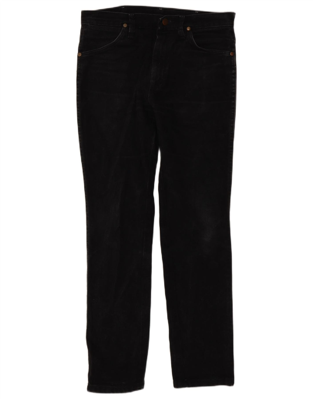 Wrangler Herren Straight Jeans W29 L30 Schwarze Baumwolle