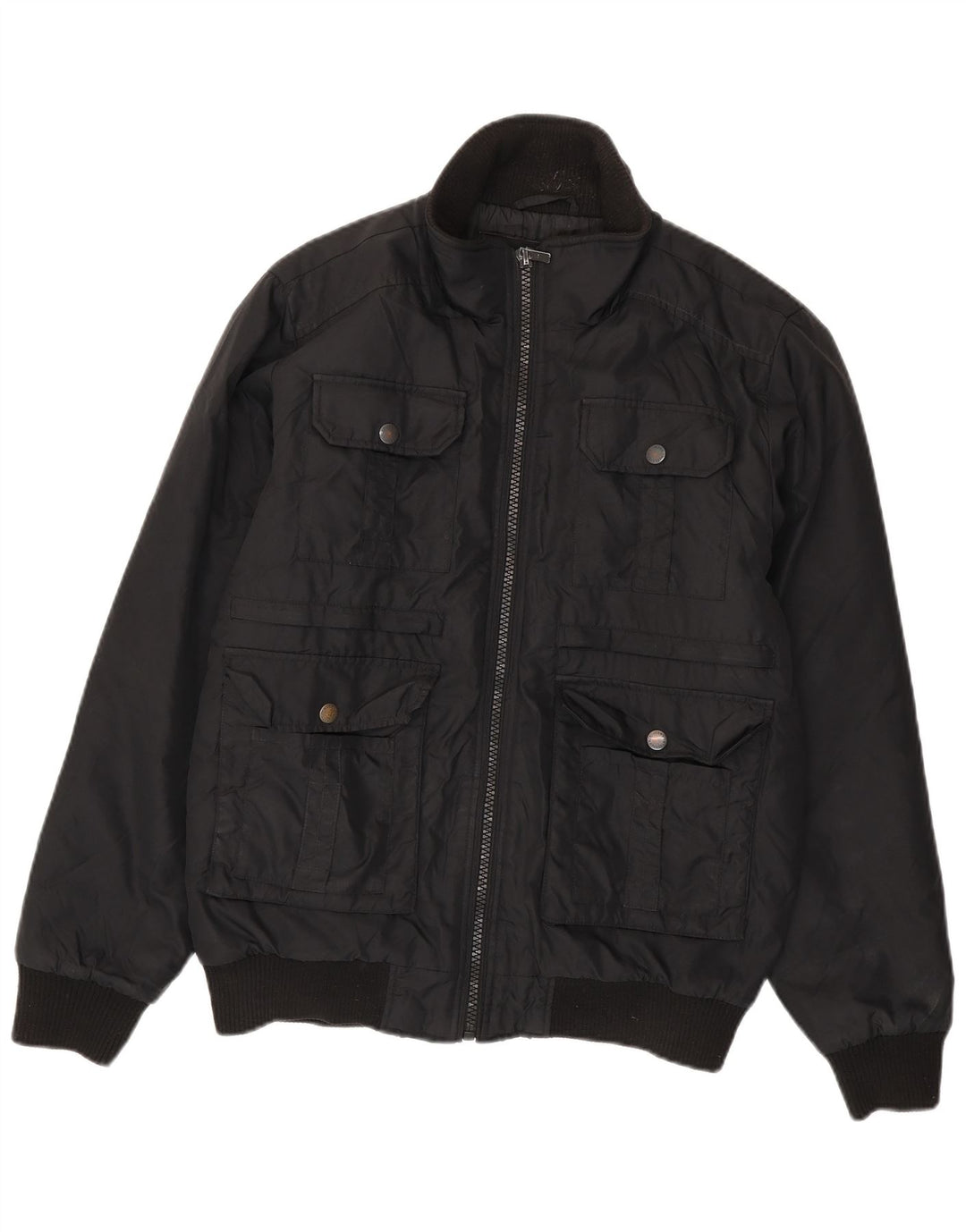 Jack & Jones Herren Bomberjacke UK 38 Mittelschwarzes Polyester