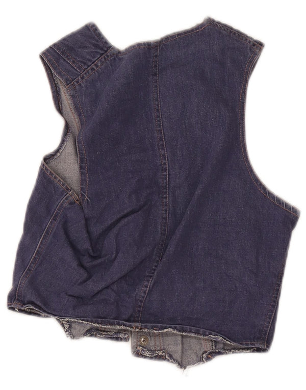 Vintage Mädchen Jeansweste 8-9 Jahre Blau