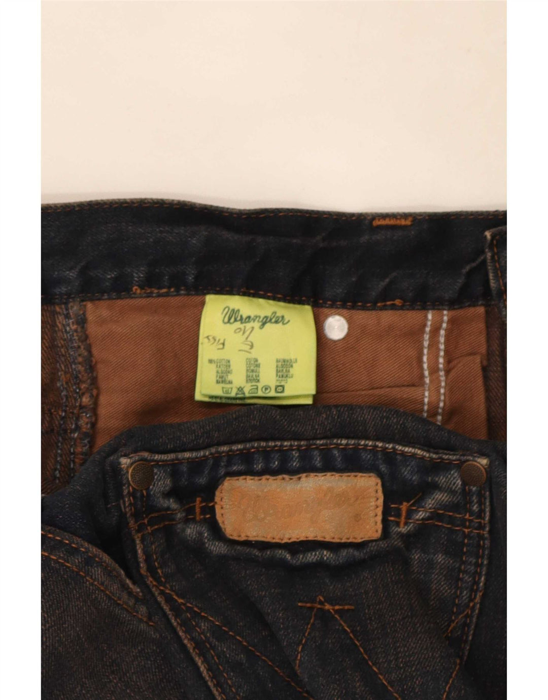 Wrangler Herren Sharkey Bootcut Jeans W32 L34 Marineblaue Baumwolle