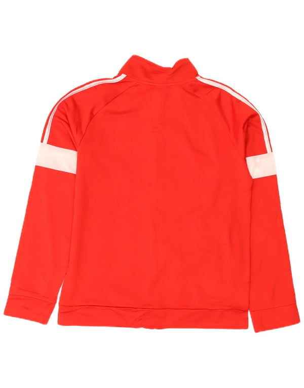 Adidas Mädchen-Trainingsanzug, Top-Jacke, 13–14 Jahre, XL, rotes Colourblock-Polyester