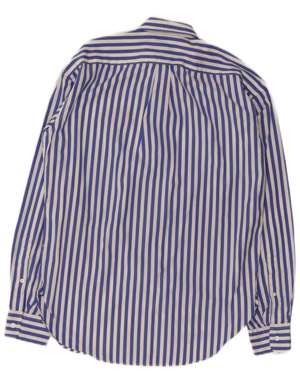 Polo Ralph Lauren Damen Overshirt-Hemd US 0 XS blau gestreift aus Baumwolle