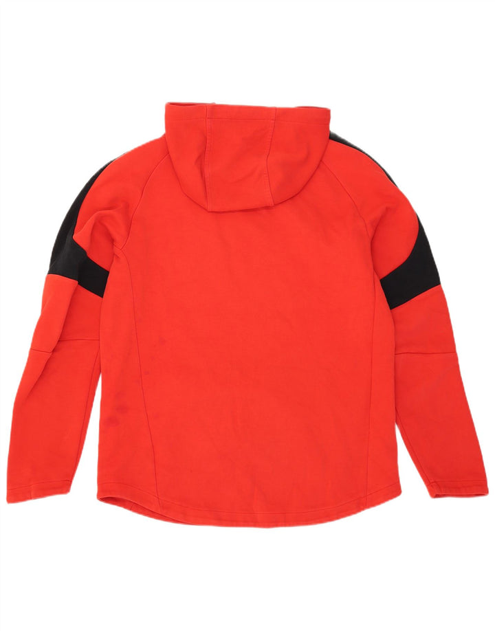 PUMA Herren Kapuzenpullover, groß, rot, Colourblock-Baumwolle
