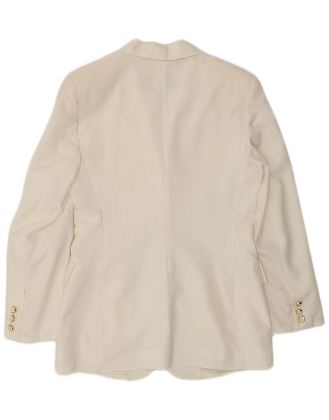 Wit Boy Damen-Blazer mit 3 Knöpfen, Gr. 10, Größe S, cremefarbenes Polyester