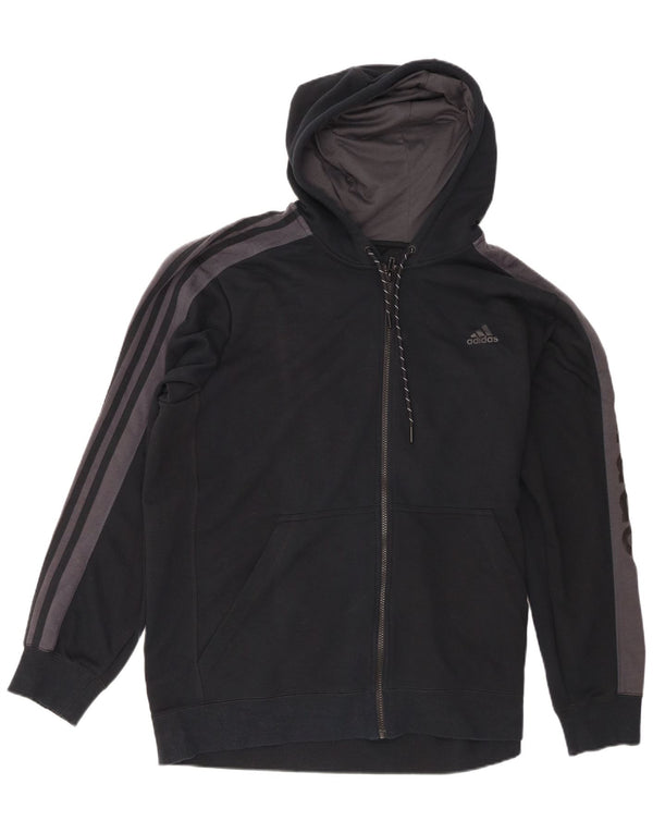 Adidas Herren Climalite Graphic Zip Hoodie Pullover XL Schwarz Farbblock