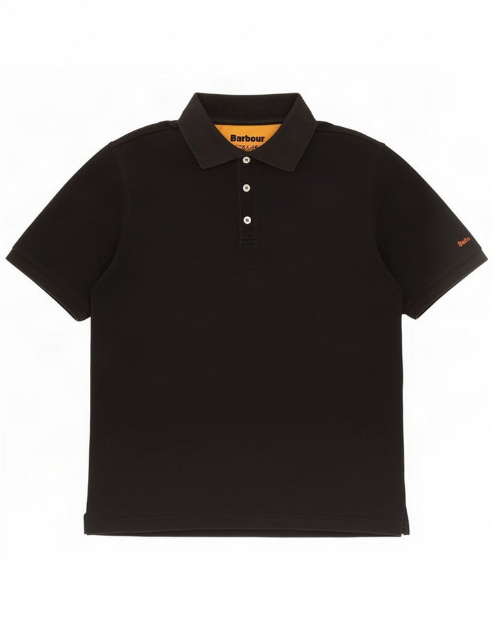 Barbour Herren Poloshirt Medium Black Cotton