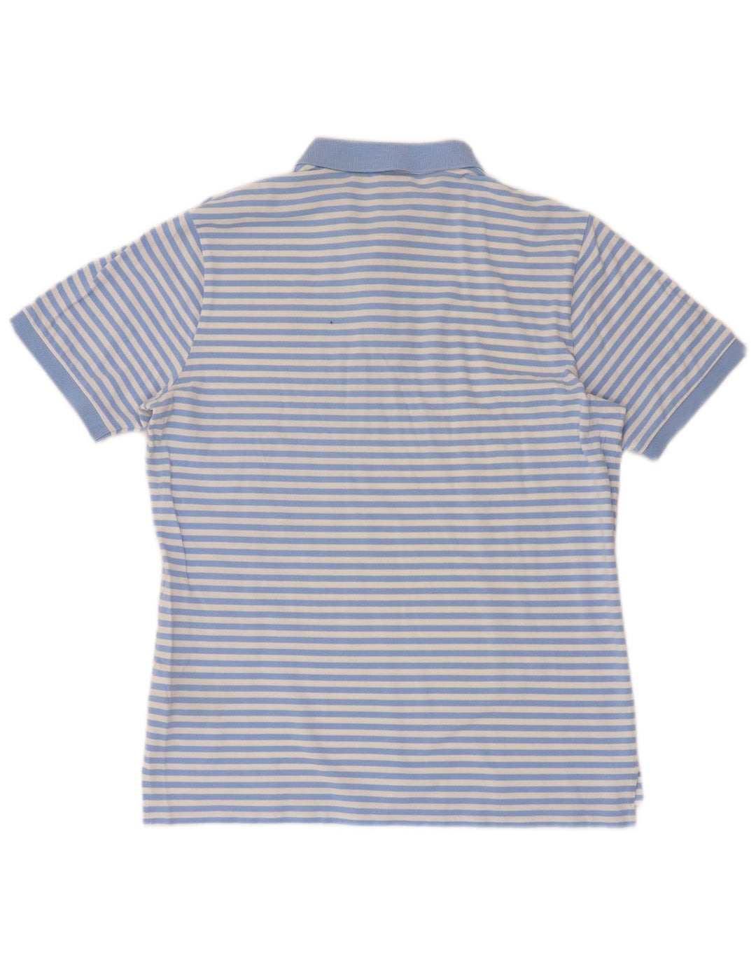 Calvin Klein Herren Kurzarm-Poloshirt mit normaler Passform, mittelblau gestreift