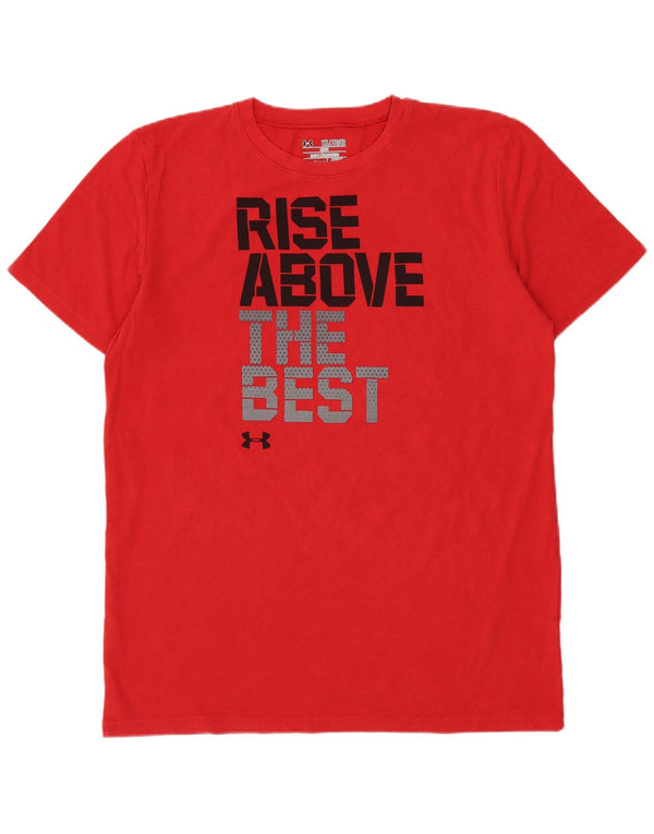 Under Armour Jungen Heat Gear Graphic T-Shirt Top 13–14 Jahre XL Rot