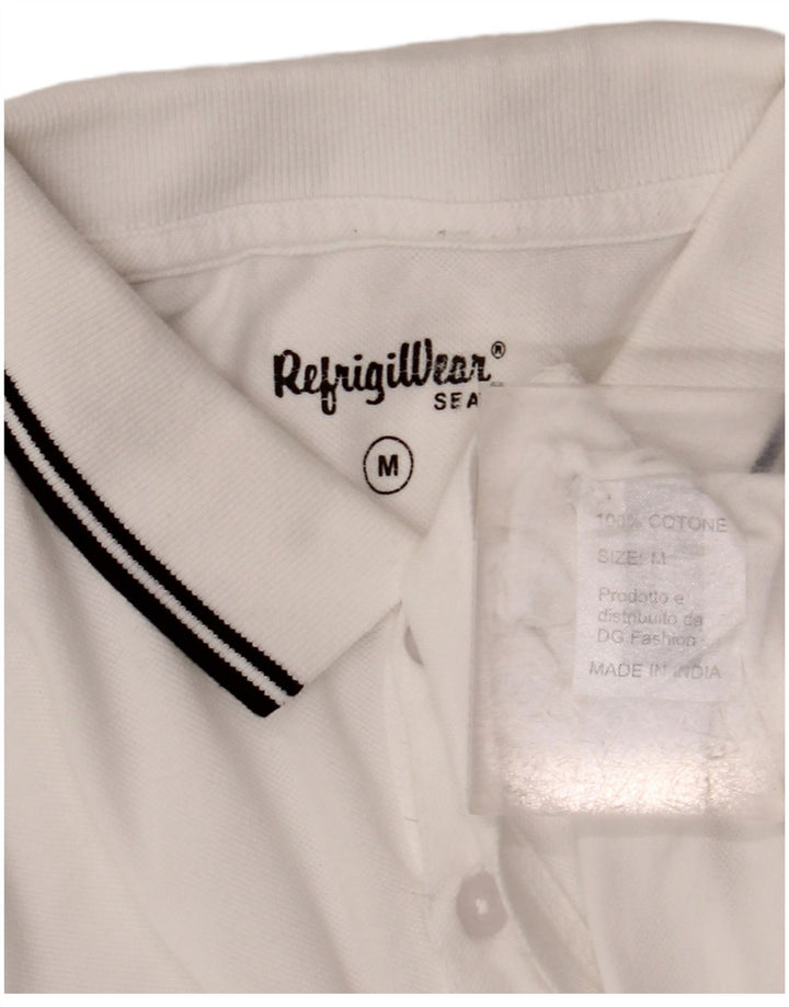 Refrigiwear Herren-Poloshirt aus mittelweißer Baumwolle