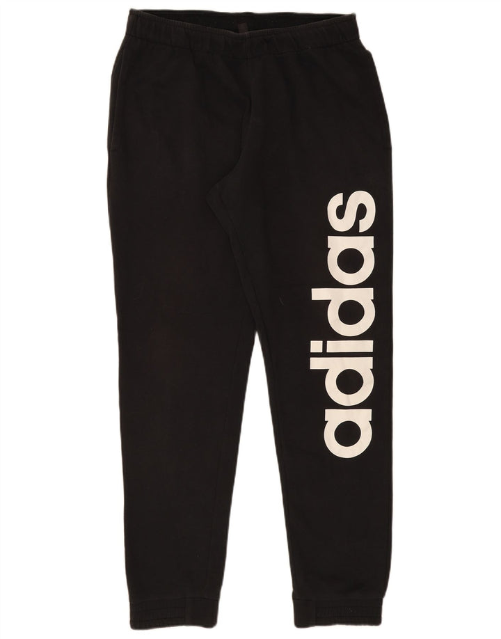 Adidas Herren-Trainingshose mit Grafik, mittelschwarz, Baumwolle