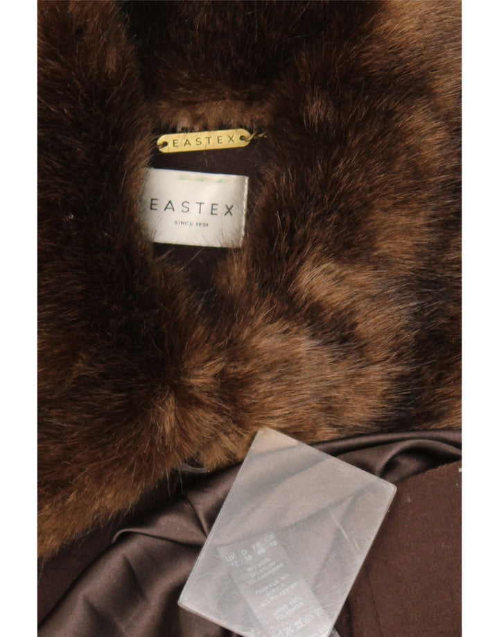 Eastex Damenmantel UK 12 Mittelbraune Wolle