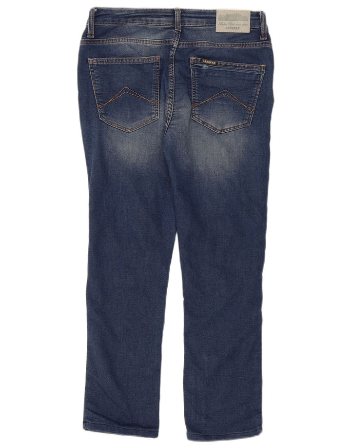 Carrera Damen Crop Slim Jeans W30 L25 Marineblau Baumwolle