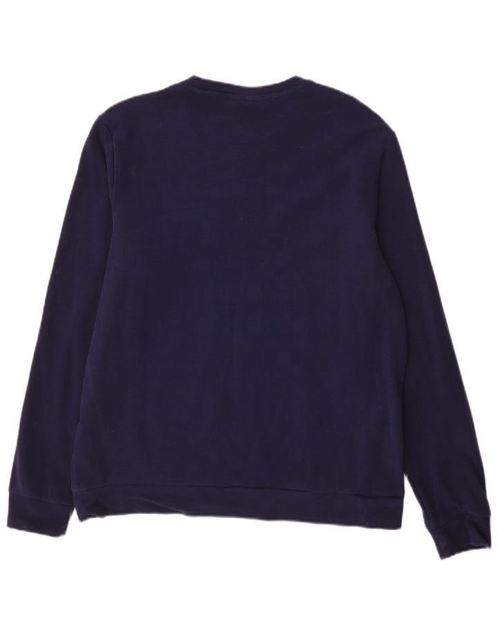 Fila Herren-Sweatshirt-Pullover, groß, marineblau, Baumwolle