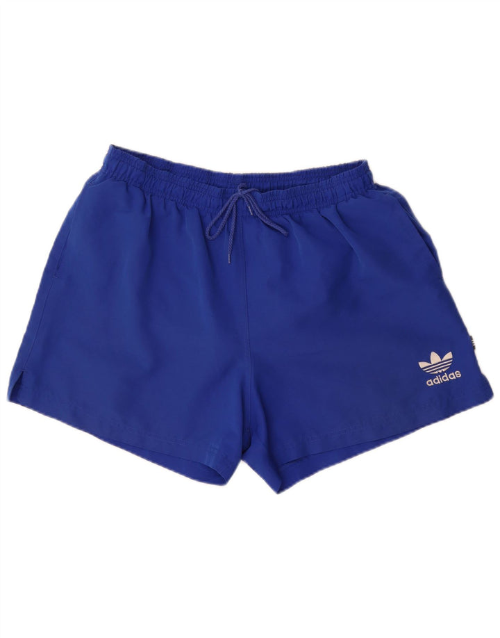 Adidas Herren Sportshorts Mittelblaues Polyester