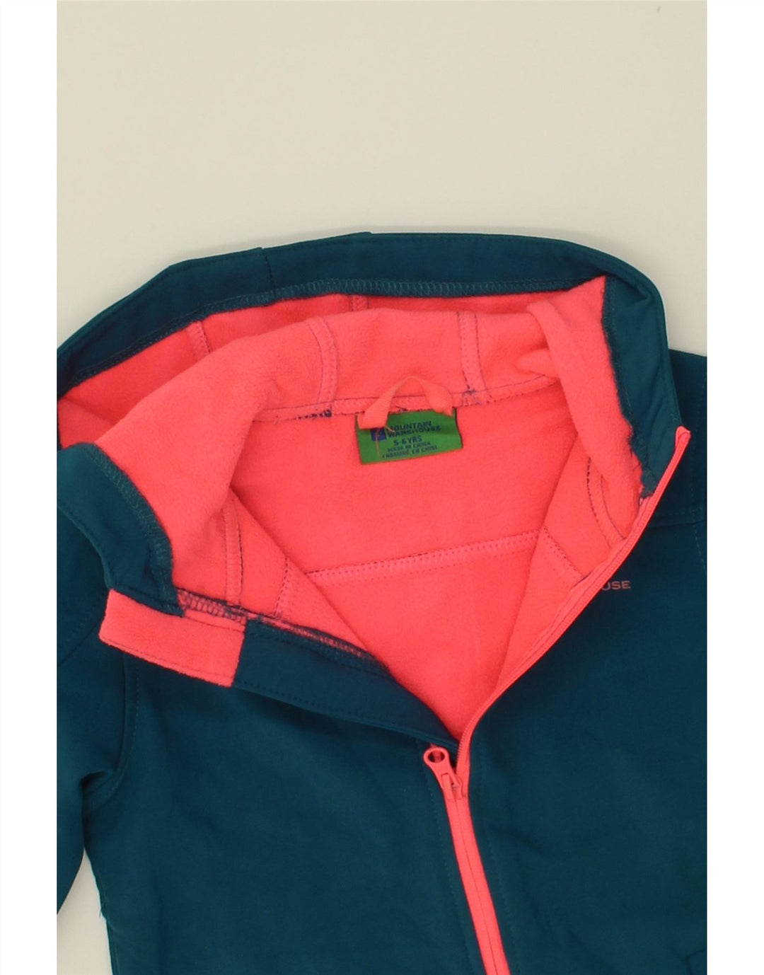 MOUNTAIN WAREHOUSE Girls Hooded Windbreaker Jacket 5-6 Years Blue Vintage Mountain Warehouse and Second-Hand Mountain Warehouse from Messina Hembry 