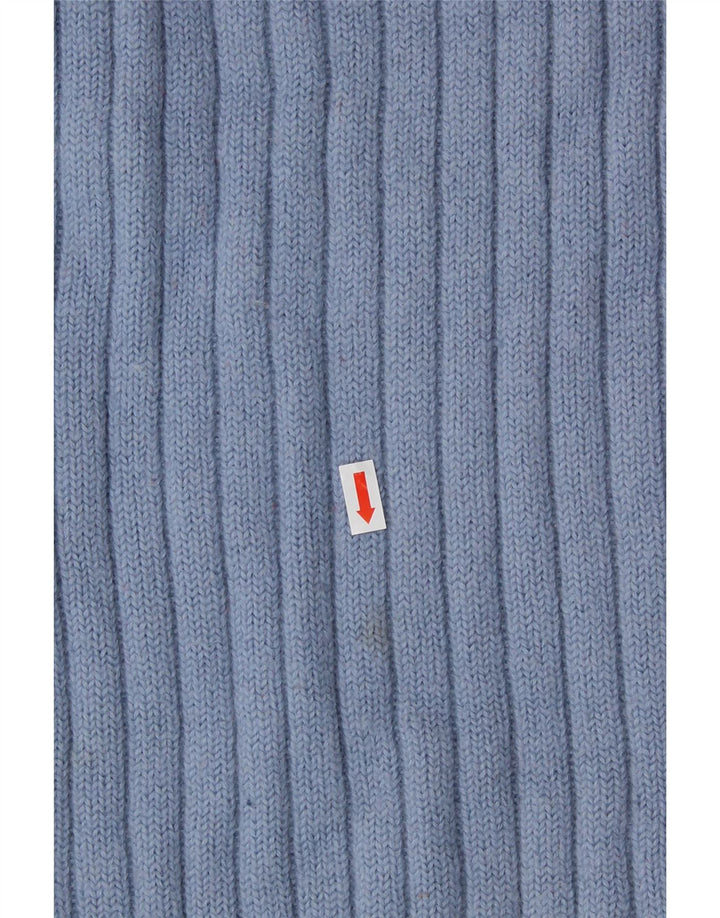 JIGSAW Rollkragenpullover für Damen, UK 14, mittelblaue Wolle